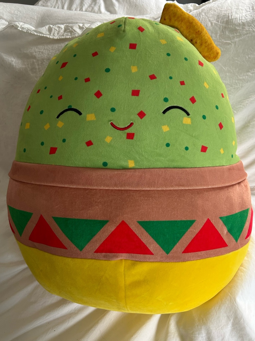 Squishmellow Gideon the Guacamole Chips & Dips-Avocado 18” KellyToys